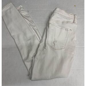 Mudd Womens High Rise Flex Stretch Jegging Denim Distressed Jeans Size 3 White A